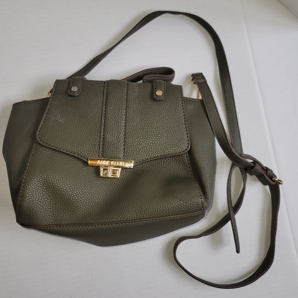 Anne Klein Dark Green Crossbody Bag